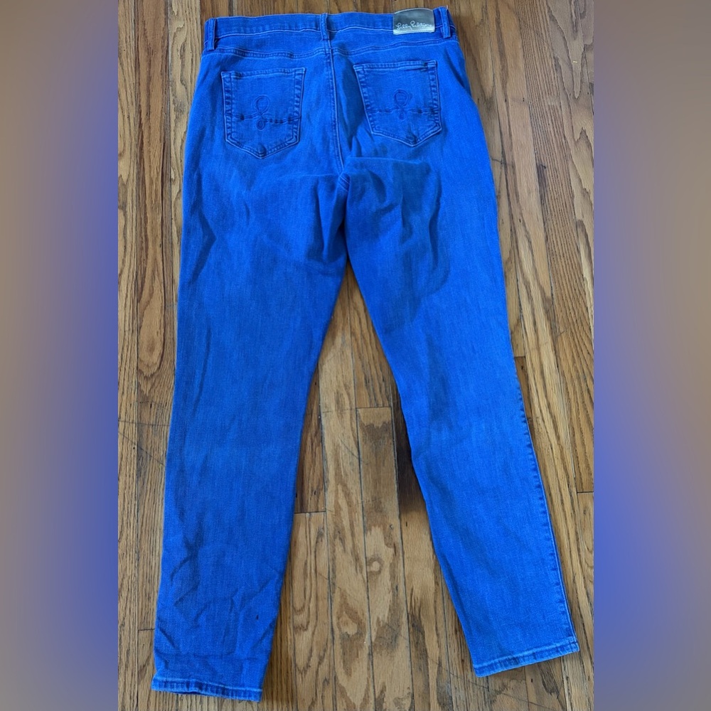 EUC Lilly Pulitzer Stretch Skinny Jeans - 14 - Picture 2 of 4